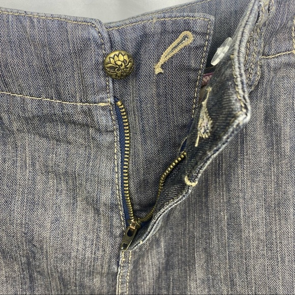 BCBGENERATION Women’s Jean Mini Skirt w/Pockets 31 Charcoal Gray Denim Casual - Picture 4 of 14